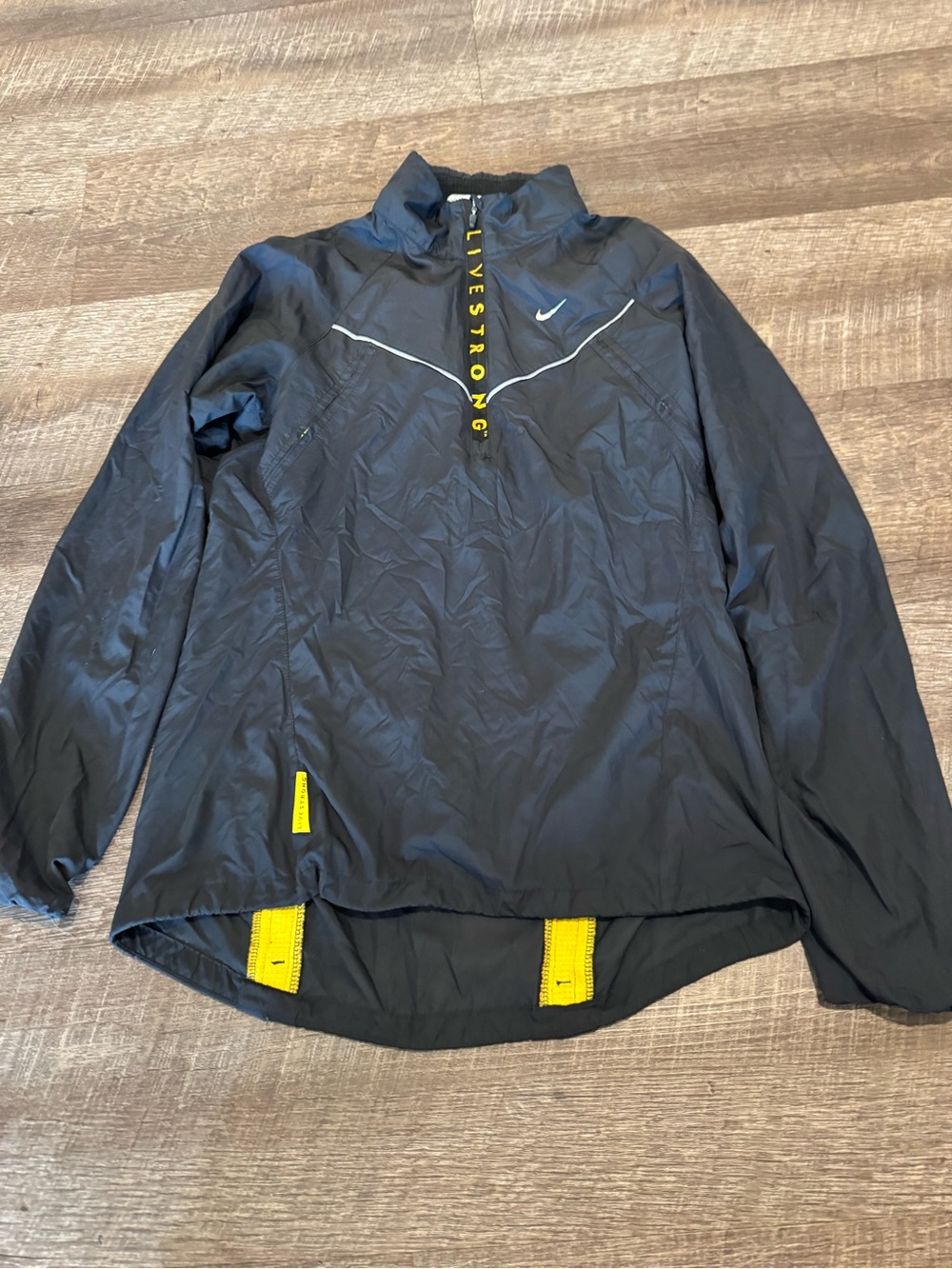 Nike Black & Yellow Livestrong Windbreaker Jacket